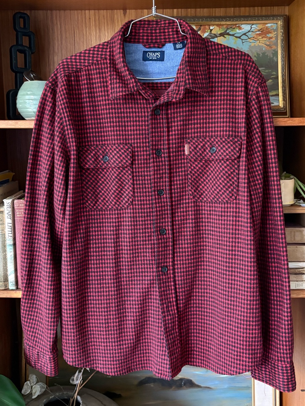 Chaps Ralph Lauren Buffalo Check Button Down L